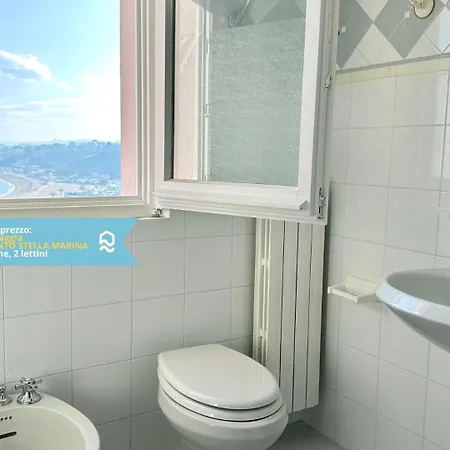 Numana, Cielo-terra Con Meraviglioso Giardino Vista Mare - N254 Lägenhet *